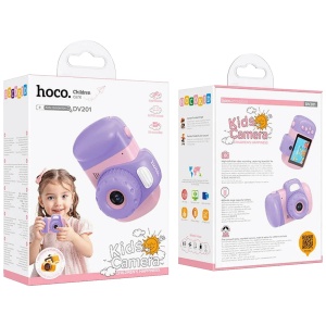 hoco. Dečija kamera, 2" IPS LCD, 32 MPx, FullHD, microSD, pink - DV201 Pink - Img 3