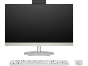 HP consumer HP All-in-One 24-cr0009ny,AMD ,16GB RAM onboard,512GB PCIe NVMe M.2 SSD,23.8" IPS AG FHD 1920x1080,AMD,510SP White Wireless Kbd+Mouse,1 USB-C 3.1,2 USB-A 3.1,2 USB-A 2.0,HDMI-out 1.4,RJ-45,BT 5.3,Free Ryzen 5 7520U Radeon Graphics 9S7Y2EA
