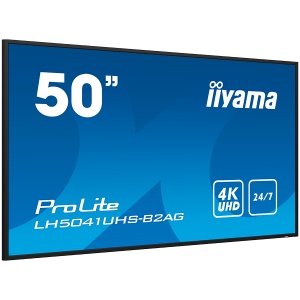 IIYAMA LFD PROLITE LH5041UHS-B2AG 50" Professional Digital Signage 4K 24/7 3840x2160 VA 16:9 500cd 5000:1 landscape, portrait LH5041UHS-B2AG - Img 2