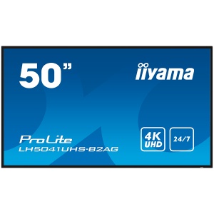 IIYAMA LFD PROLITE LH5041UHS-B2AG 50" Professional Digital Signage 4K 24/7 3840x2160 VA 16:9 500cd 5000:1 landscape, portrait LH5041UHS-B2AG - Img 5