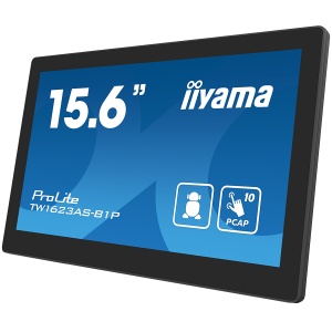 IIYAMA Monitor Android 24/7 TW1623AS-B1P 15.6” Full HD PCAP 10pt touch screen with POE 1920 x 1080 16:9 450 cd/m² 30ms projective capacitive Android 13 BT TW1623AS-B1P - Img 2