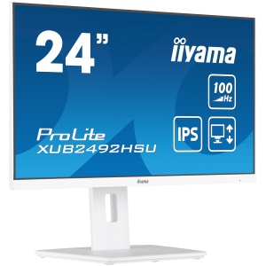 IIYAMA Monitor LED XUB2492HSU-W6 WHITE 23.8" IPS 1920 x 1080 @100Hz 16:9 250 cd/m² 1300:1 0.4ms HDMI DP USB 4 x 3.2 Full Ergonomic XUB2492HSU-W6 - Img 2