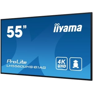 Iiyama ProLite LH5560UHS-B1AG55" Diagonal Class (54.6" viewable) LED-backlit LCD display digital signage with built-in SoC media player 4K UHD (2160p) 3840 x 2160 edge-lit black matte finish LH5560UHS-B1AG LH5560UHS-B1AG - Img 3