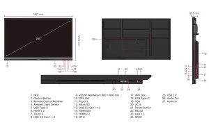 Interaktivan tabla 86 Viewsonic IFP8651 - Img 2