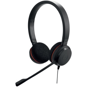 JABRA EVOLVE 20 MS Stereo USB Headband, Noise cancelling, USB connector, with mute-button and volume control on the cord, with foam ear cushion, Microsoft optimized 4999-823-109 - Img 1