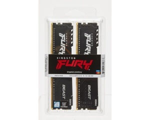 KINGSTON DIMM DDR4 16GB (2x8GB kit) 3600MT/s KF436C17BBK2/16 Fury Beast Black - Img 1
