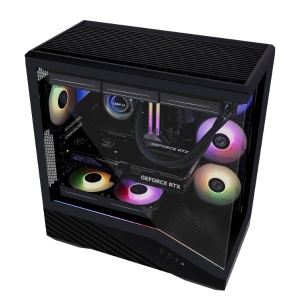 Kućište Lian Li Vector V100 Midi-Tower, ATX, RGB, Window, CRNO - Img 2