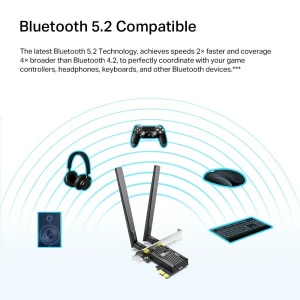 LAN MK PCI-E TP-Link Archer TX20E WiFi AX1800/Bluetooth 5.2 - Img 7