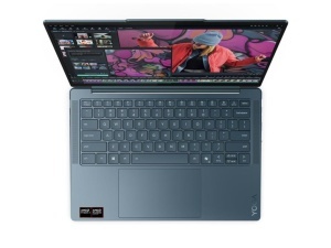 Laptop LENOVO Yoga Slim 7 14AKP10 DOS/14" WUXGA OLED/Ryzen AI 7 345/32GB/1TB/bklt srb/bez ADP/Tirkiz - Img 4