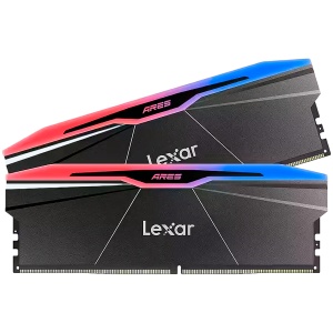 Lexar Ares 2nd Gen 32GB DDR5 6000 (2x16GB KIT) CL30 DIMM, 1.35V, heatsink, RGB, Black LD5U16G60C30BR-RGD