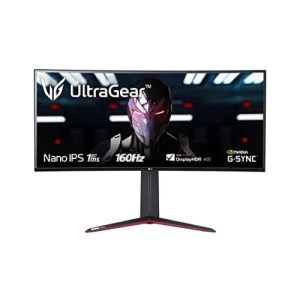 LG 34" IPS Curved UltraGear QHD 3440x1440@160Hz Gaming, 21:9, 1000:1, 1ms, 400 cd/m², 178°/178°, HDR 10, NVIDIA G-SYNC, AMD FreeSync, 2 HDMI, 1 DP, 1 USB Upstream Port 3.0, 2 USB Downstream Port 3.0, VESA 100x100mm, Black, 3yw 34GN850P-B