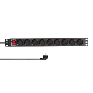 Logilink PDU 9 x šuko CEE 7/3, 2.0m, sa prekidačem