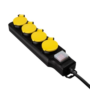 Logilink produžni kabl outdoor 4 mesta, prekidač, 1.5m, IP44, crna - Img 3
