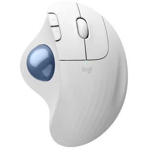 LOGITECH ERGO M575S Wireless Trackball - OFFWHITE+BLUE BALL - BT - EMEA28-935 910-007030