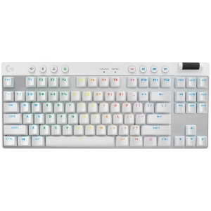 LOGITECH G PRO X TKL LIGHTSPEED Mechanical Gaming Keyboard - WHITE - US INT'L - TACTILE 920-012148