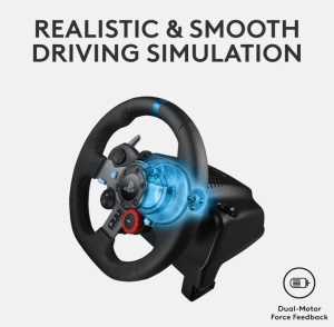 Logitech G29 Driving Force Gaming Racing Wheel + Logitech A10 Headset - Img 2