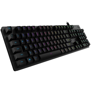 LOGITECH G512 Corded LIGHTSYNC Mechanical Gaming Keyboard - CARBON - US INT'L - USB - LINEAR 920-009370