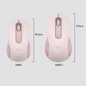 Logitech M650 Wireless Mouse Rose - Img 3