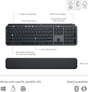 Logitech MX Keys S Plus Graphite, US - Img 3