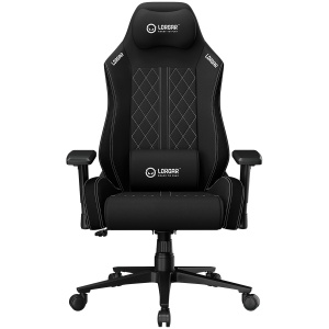 LORGAR CHA41 Fabric Gaming Chair Advanced Black/White LRG-CHA41-BK-WH