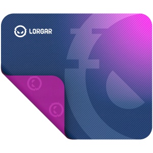 Lorgar Main 133, Gaming mouse pad, High-speed surface, Purple anti-slip rubber base, size: 360mm x 300mm x 3mm, weight 0.2kg LRG-GMP133 - Img 3