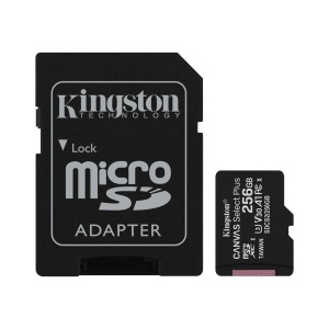 Micro SD Kingston 256GB Canvas Select Plus, SDCS2/256GB + sd adapter - Img 1