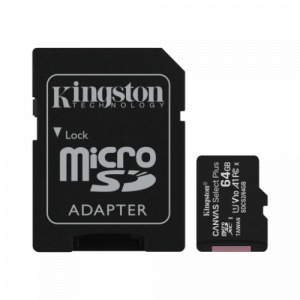 Micro SD Kingston 64GB Canvas Select Plus SDCS2/64GB +adapter Class10 * - Img 2