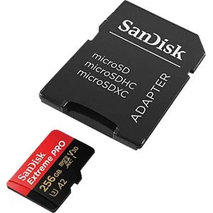 Micro SDXC SanDisk 256GB Extreme Pro, SDSQXCD-256G-GN6MA + adapter - Img 2
