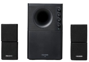 Microlab X2BT Aktivni drveni zvucnici 2.1 sistem 46W RMS (20W+2*13W) 3,5mm, Bluetooth - Img 3