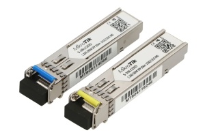 MikroTik S-3553LC20D pair of SFP modules (1.25G SM 20km T1310nm/R1550nm) + (1.25G SM 20km T1550nm/R1310nm)