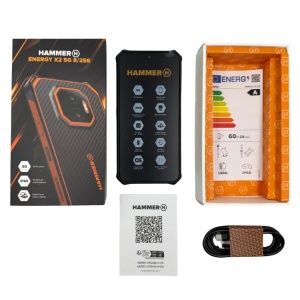 Mobilni telefon Hammer Energy X2 5G 8/256GB Black IP68 & IP69K - Img 2