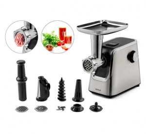 Muhler Masina za mlevenje mesa I paradajza MG1808TS 600-1800W, INOX - Img 2