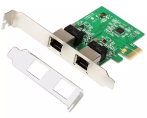 PCI-Express kontroler E-GREEN 2-port Gigabit Ethernet *