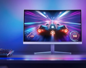 PHILIPS_ 27 inča Evnia 27M2C5201L/00 FHD 1920x1080 Fast VA 180Hz Ambiglow zakrivljeni Gaming monitor beli - Img 2