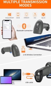 POS-BS3208R GMB 2d Hi Performance CMOS barcode scanner, barkod skener, 2000mAh, BT/WiFi - Img 4