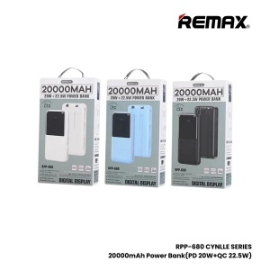 REMAX RPP-680 20W+QC 22.5W Power Bank with 2 Fast Ch. Cables 20000mAh * - Img 3