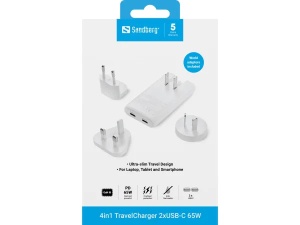 Sandberg 4in1 TravelCharger 2xUSB-C/A 65W 441-68 - Img 8