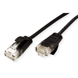 Secomp Roline UTP Data Center PatchCord Cat6A, Slim, LSOH, crni 0.3m - Img 2