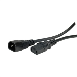 Secomp Value Monitor/UPS Power Kabl, IEC 320 C14 - C13, black, 0.5m - Img 1