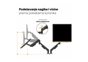 Stoni nosač za dva monitora 17" do 32" MH311D - Img 2