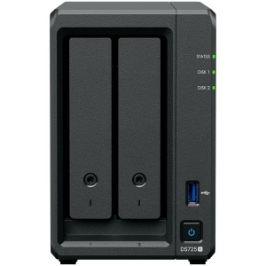 Synology DS725+, Tower, 2-Bays 3.5'' SATA HDD/SSD, 2 x M.2 2280 NVMe SSD, CPU AMD Ryzen R1600 dual-core (4-thread), max. boost up to 3.1 GHz, 4 GB DDR4 ECC SODIMM, 1 x 2.5 GbE, 1 x 1GbE, 1 x USB 3.2, 1 x eSATA USB-C, 1.51 kg, 3y DS725PLUS - Img 8