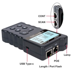 Tester Kablovski LAN POE Noyafa NF-8209 Digital, Analog, i PoE LAN TESTER I TRAGAC KABLOVA - Img 3