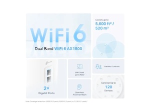 TP-Link Deco X10 Mesh WiFi 6 sistem AX1500Mb/s(3 rutera u pakovanju) - Img 2