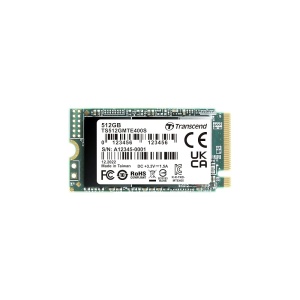 Transcend M.2 NVMe 512GB, 2242, PCIe Gen 3x4, 3D TLC, DRAM-less, Single-sided TS512GMTE400S