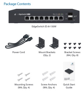 Ubiquiti EdgeSwitch 8-150W 8 gigabit PoE ports, 2x SFP - Img 2