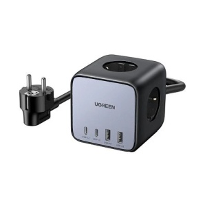 UGREEN DigiNest Cube Power Strip,3xAC Outlets,65W USB Charger,2xUSB-A + 2xUSB-C