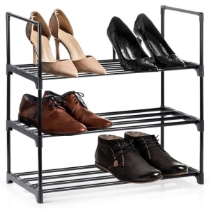 Vilde 568052 - Metalni stalak za obucu na 3 nivoa 57 x 28 x 55 - Img 2