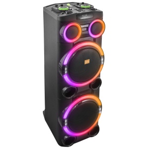 Zvucnik Mikado MD-104KP 200W, 12V 14000mAh USB, Bluetooth, micro SD crni - Img 2