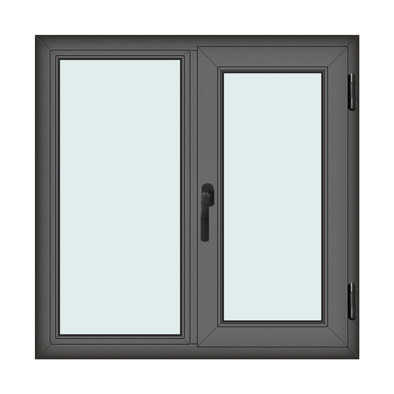 Ferestre PVC & termopan, 2 canate, antracit