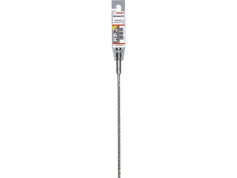 BOSCH 5X Burghiu pentru piatră 5,5 x 260/200 mm cu patru tăișuri SDS-Plus - 1 | YEO